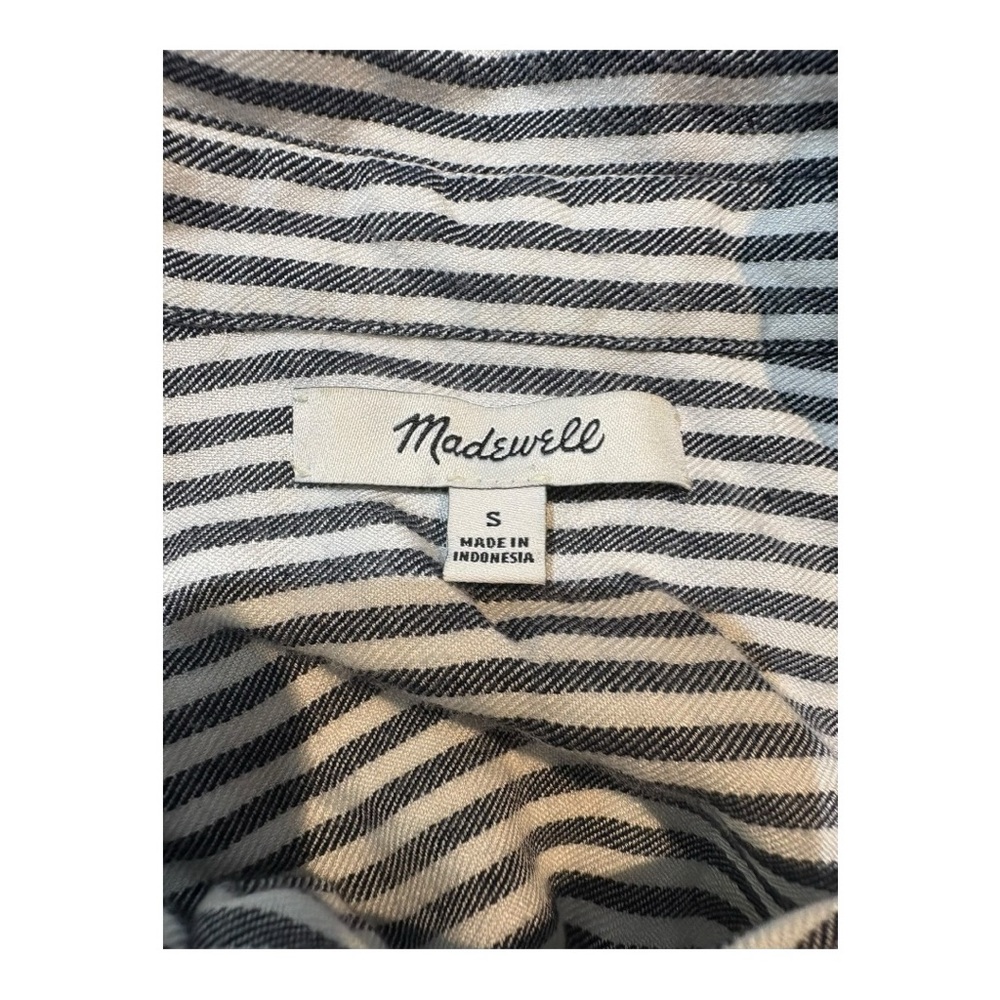 Madewell Central Shirt in Dalton Stripe K7655 size S - Picture 5 of 6